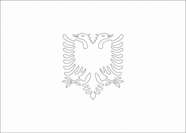 Флаг Албании раскраска