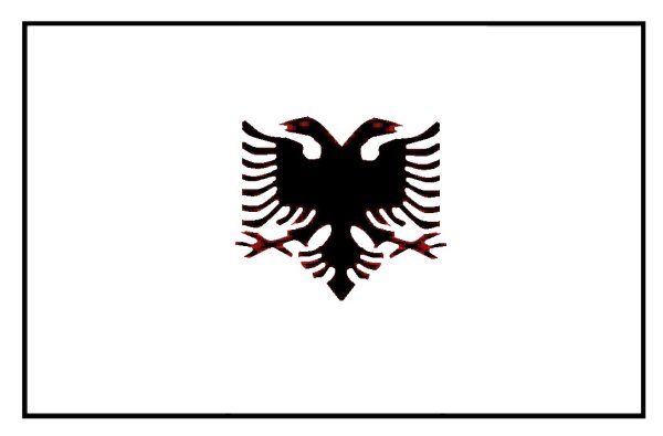 Флаг Албании раскраска