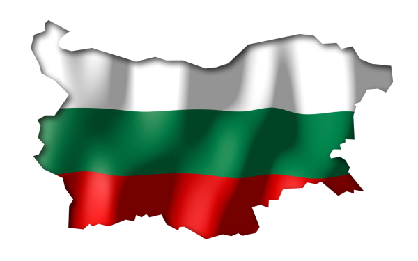 Болгария флаг на карте