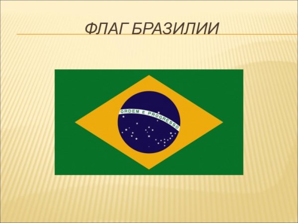 Флаг Бразилии рисунок