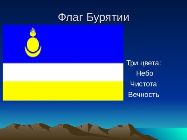 Флаг Бурятии