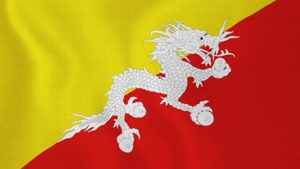 Королевство бутан флаг