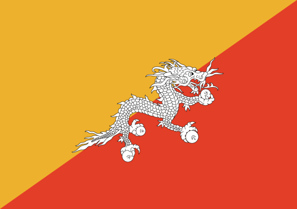 Королевство бутан флаг