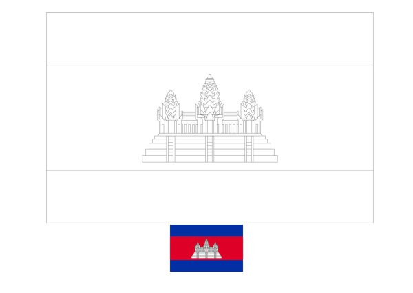 Флаг Ватикана раскраска