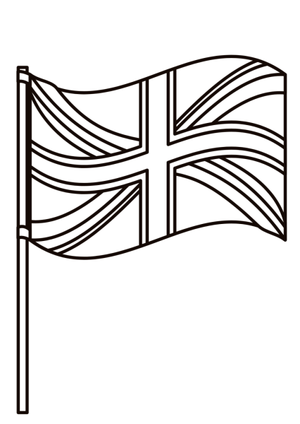 Британский флаг раскраска для детей