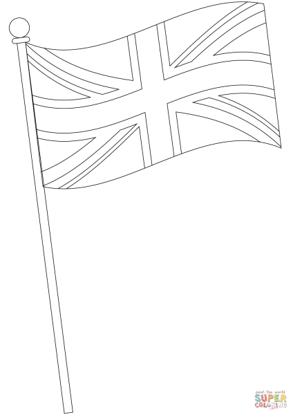 Великобританский флаг раскраска