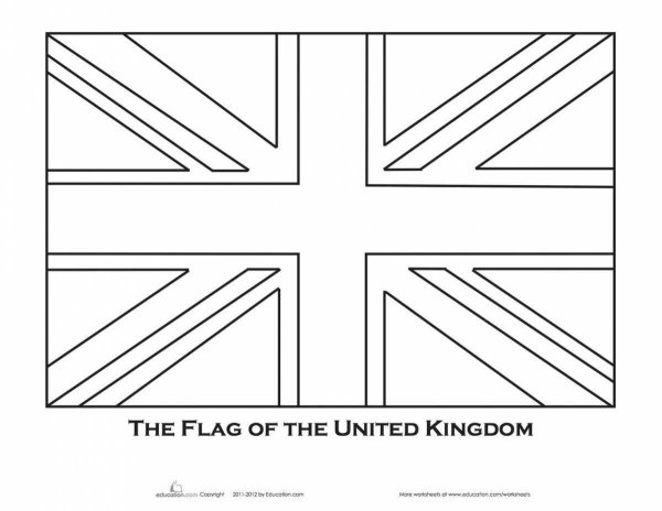 Флаг Великобритании Worksheets