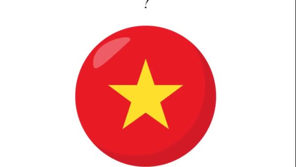 Вьетнам флаг круглый