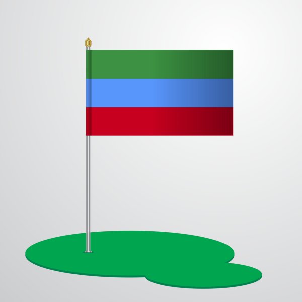 Дагестанский флаг вектор