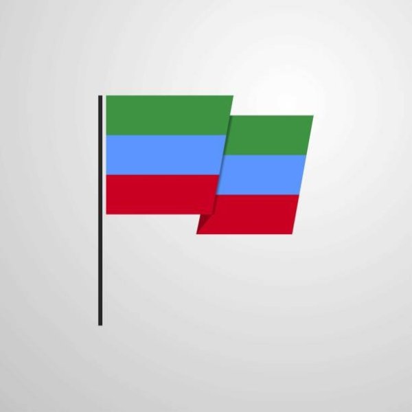 Флаг Дагестана вектор