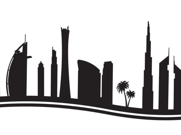 Dubai City siluet