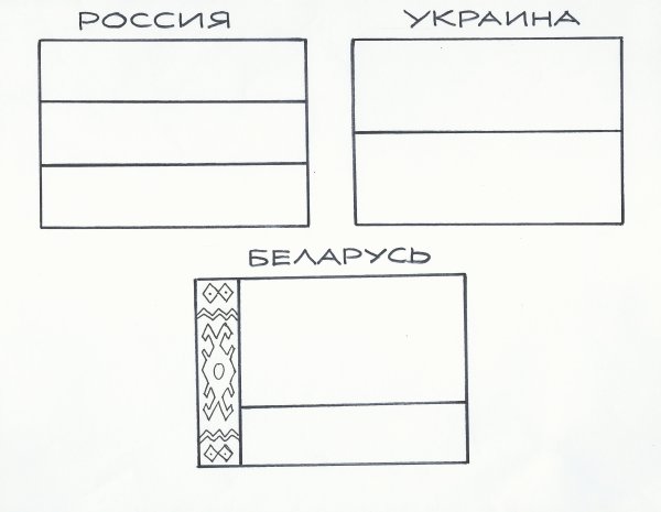 Белорусский флаг раскраска