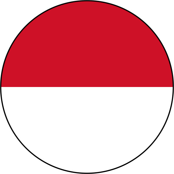 Circle Flag Индонезия