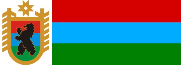 Флаг и герб Карелии