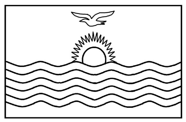 Флаг Бахрейн раскраска