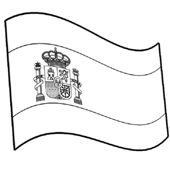 Флаг Испании раскраска
