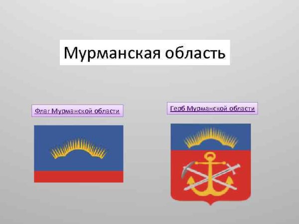 Герб и флаг Мурманской области