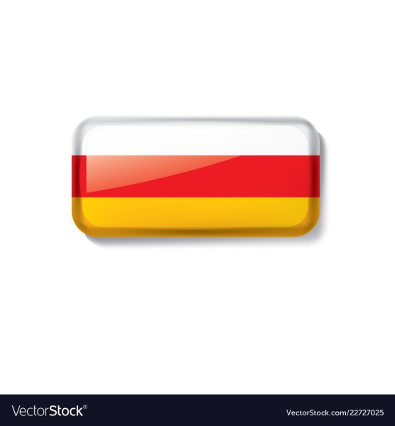Флаг Осетии вектор