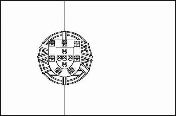 Флаг Португалии раскраска