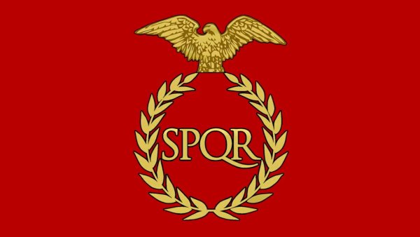Флаг римской империи SPQR