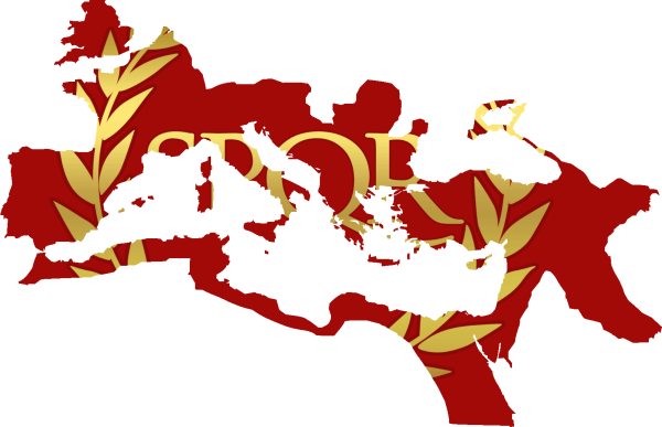 Roman Empire Flag Map