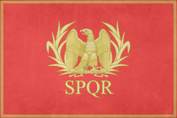 Флаг римской империи SPQR