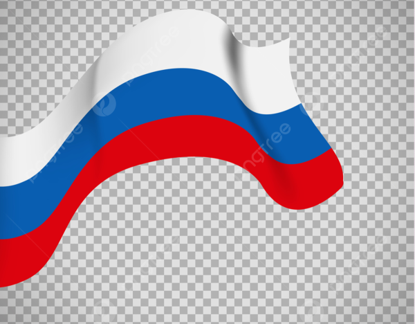 Развивающийся флаг России вектор