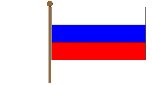 Флажок России для распечатывания