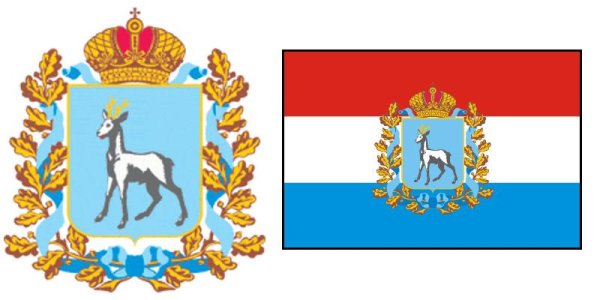 Герб и флаг Самары и Самарской области