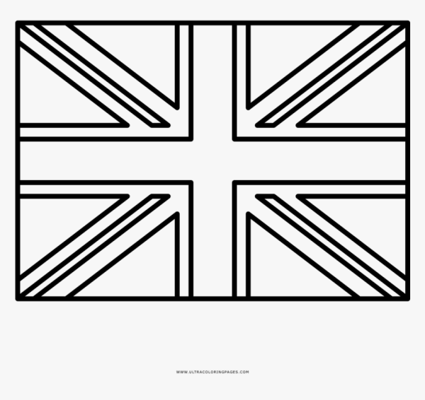 Флаг Великобритании контур