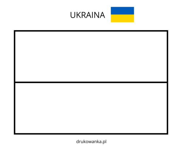 Флаг Украины контур