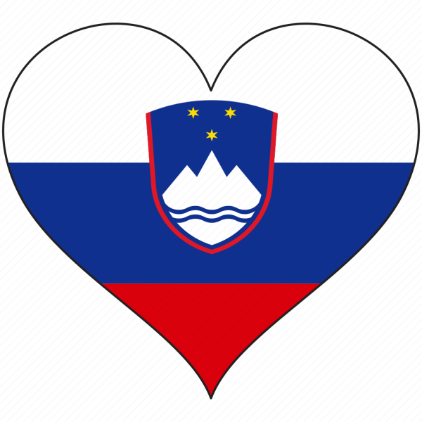 Словакия флаг в сердце
