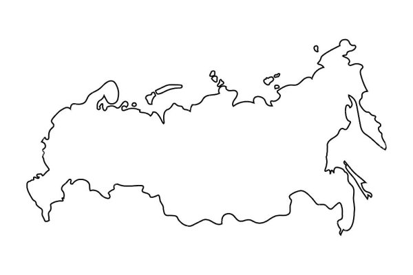Карта России раскраска