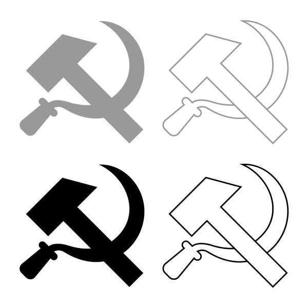 Серп и молот трафарет