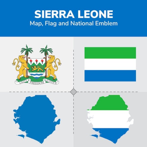 Флаг Республика Сьерра-Леоне