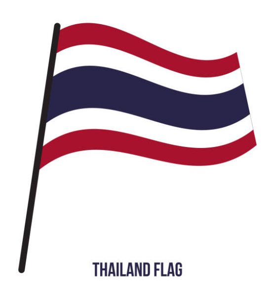 Флаг Таиланда вектор
