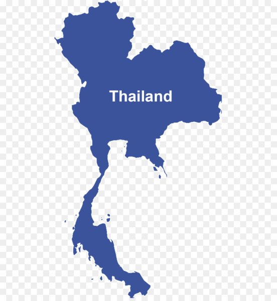 Таиланд карта вектор