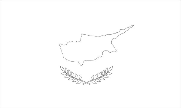 Флаг Кипра раскраска