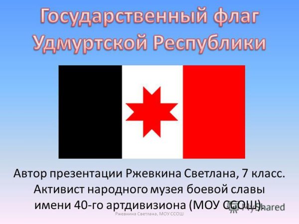 Флаг Удмуртии Республики Удмуртия