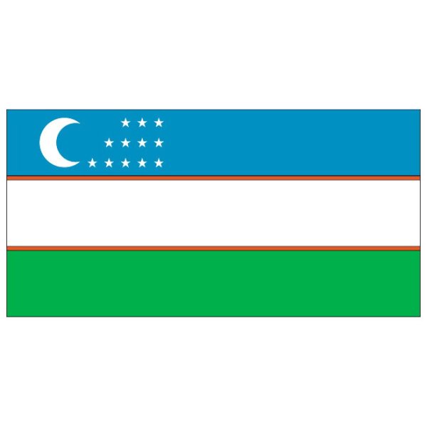 Флаг Узбекистана вектор