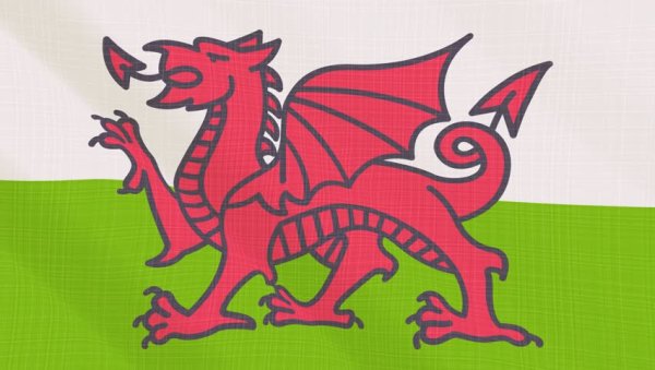 Флаг Уэльса раскраска