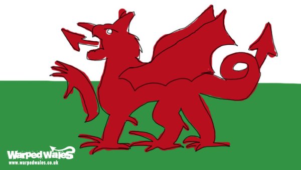 Флаг Уэльса рисунок