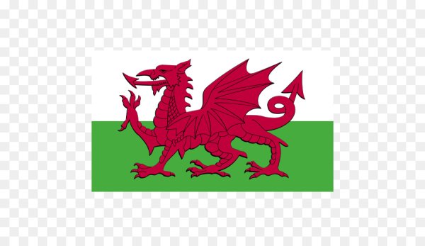 Валлийский дракон Шотландии флаг