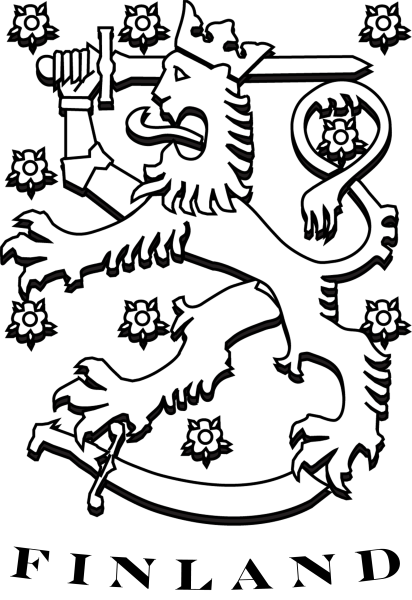 Герб Финляндии раскраска