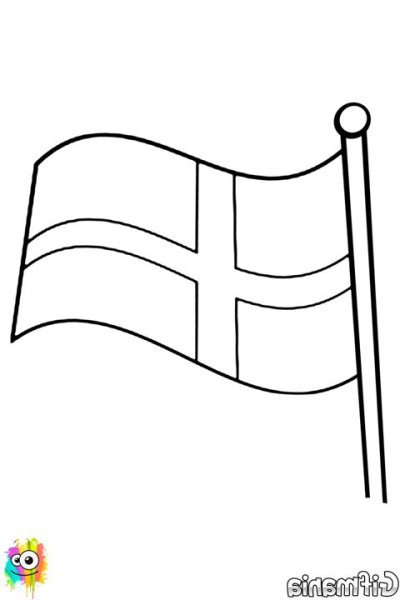 Флаг Швеции раскраска