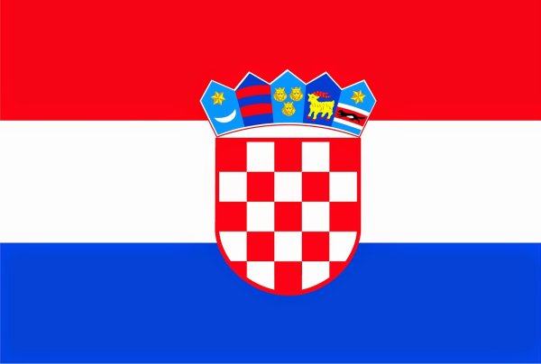 Флаг Хорватии круглый