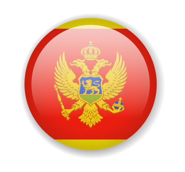 Черногория флаг в круге