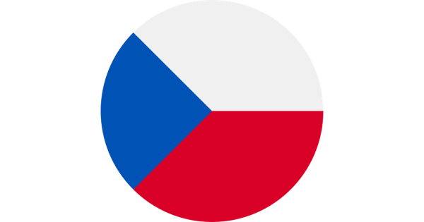 Флаг Чехии круглый