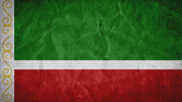 Флаг Чечни фон