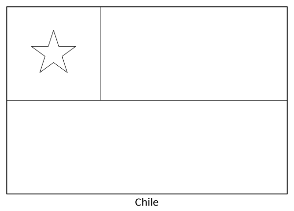 Флаг Чили раскраска